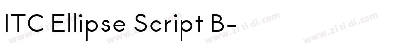 ITC Ellipse Script B字体转换 ITC Ellipse Script B字体转换